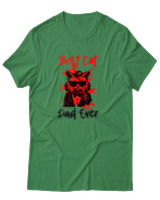 T-Shirt Αντρικό - Best Cat Dad - Color Thumbnail Πράσινο