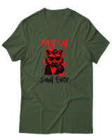 T-Shirt Αντρικό - Best Cat Dad - Color Thumbnail Κυπαρισσί