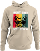 Φούτερ με κουκούλα - Best Cat Dad Ever - Color Thumbnail Μπέζ
