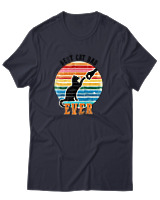 T-Shirt Αντρικό - Best Cat Dad - Color Thumbnail Σκούρο Μπλε