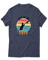 T-Shirt Αντρικό - Best Cat Dad - Color Thumbnail Μπλε Γκρι