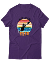 T-Shirt Αντρικό - Best Cat Dad - Color Thumbnail Σκούρο Μωβ