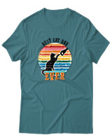 T-Shirt Αντρικό - Best Cat Dad - Color Thumbnail Μπλε Πράσινο