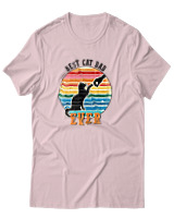 T-Shirt Αντρικό - Best Cat Dad - Color Thumbnail Απαλό Ροζ
