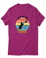 T-Shirt Αντρικό - Best Cat Dad - Color Thumbnail Φουξια