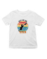 T-Shirt  Παιδικό - Best Cat Dad - Color Thumbnail 'Ασπρο