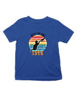 T-Shirt  Παιδικό - Best Cat Dad - Color Thumbnail Μπλε Ρουά