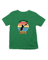 T-Shirt  Παιδικό - Best Cat Dad - Color Thumbnail Πράσινο