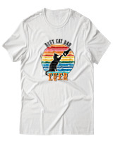T-Shirt  Γυναικείο - Best Cat Dad - Color Thumbnail Άσπρο