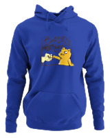 Φούτερ με κουκούλα Γυναικείο - Best Cat Mom Ever - Color Thumbnail Μπλε Ρουά