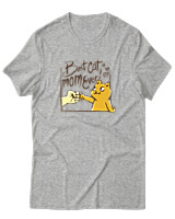 T-Shirt  Γυναικείο - Best Cat Mom Ever - Color Thumbnail Γκρί Μελανζέ