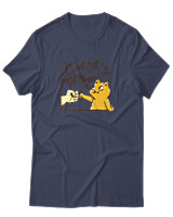 T-Shirt  Γυναικείο - Best Cat Mom Ever - Color Thumbnail Μπλέ Γκρί