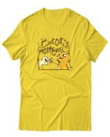 T-Shirt  Γυναικείο - Best Cat Mom Ever - Color Thumbnail Κίτρινο Χρυσό