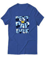 T-Shirt Αντρικό - Best Dad Ever - Color Thumbnail Μπλε Ρουά