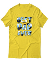 T-Shirt Αντρικό - Best Dad Ever - Color Thumbnail Χρυσό Κίτρινο