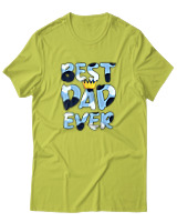 T-Shirt Αντρικό - Best Dad Ever - Color Thumbnail Λαχανί