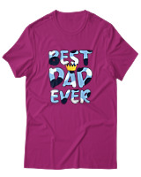 T-Shirt Αντρικό - Best Dad Ever - Color Thumbnail Φουξια