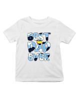 T-Shirt  Παιδικό - Best Dad Ever - Color Thumbnail 'Ασπρο