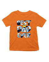 T-Shirt  Παιδικό - Best Dad Ever - Color Thumbnail Πορτοκαλί