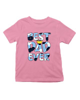 T-Shirt  Παιδικό - Best Dad Ever - Color Thumbnail Ροζ
