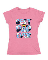 Κοριτσίστικο Κοντομανικο Παιδικό - Best Dad Ever - Color Thumbnail Ροζ