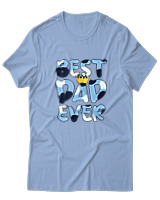 T-Shirt  Γυναικείο - Best Dad Ever - Color Thumbnail Γαλάζιο