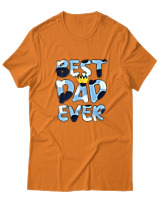 T-Shirt  Γυναικείο - Best Dad Ever - Color Thumbnail Πορτοκαλί