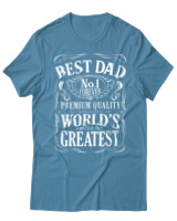 T-Shirt Αντρικό - Best Dad - Color Thumbnail Τιρκουάζ