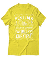 T-Shirt Αντρικό - Best Dad - Color Thumbnail Κίτρινο