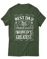 T-Shirt Αντρικό - Best Dad - Color Thumbnail Κυπαρισσί
