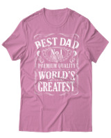 T-Shirt Αντρικό - Best Dad - Color Thumbnail Ροζ