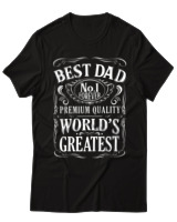 T-Shirt  Γυναικείο - Best Dad - Color Thumbnail Μαύρο
