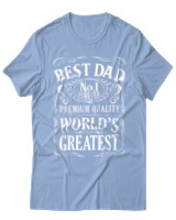 T-Shirt  Γυναικείο - Best Dad - Color Thumbnail Γαλάζιο