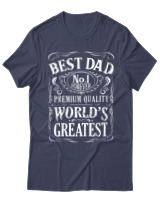 T-Shirt  Γυναικείο - Best Dad - Color Thumbnail Μπλέ Γκρί