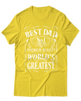 T-Shirt  Γυναικείο - Best Dad - Color Thumbnail Κίτρινο Χρυσό