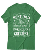 T-Shirt  Γυναικείο - Best Dad - Color Thumbnail Πράσινο