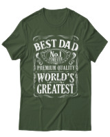 T-Shirt  Γυναικείο - Best Dad - Color Thumbnail Κυπαρισσί