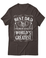 T-Shirt  Γυναικείο - Best Dad - Color Thumbnail Καφέ