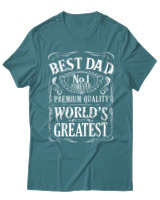 T-Shirt  Γυναικείο - Best Dad - Color Thumbnail Μπλέ Πράσινο