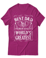 T-Shirt  Γυναικείο - Best Dad - Color Thumbnail Φούξια
