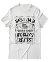 T-Shirt  Γυναικείο - Best Dad - Color Thumbnail Άσπρο