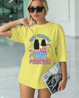 T-Shirt Classic - Best Friends Forever - Color Thumbnail LIGHT YELLOW