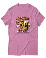 T-Shirt Αντρικό - Best Friends Pizza Beer - Color Thumbnail Ροζ