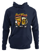 Φούτερ με κουκούλα - Best Friends Pizza Beer - Color Thumbnail Navy Blue