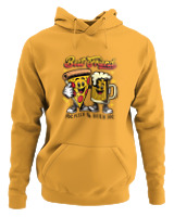Φούτερ με κουκούλα - Best Friends Pizza Beer - Color Thumbnail Κίτρινο Χρυσό