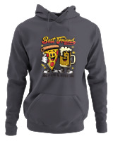 Φούτερ με κουκούλα - Best Friends Pizza Beer - Color Thumbnail Ανθρακί
