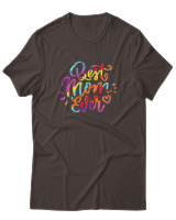 T-Shirt  Γυναικείο - Best Mom Ever - Color Thumbnail Καφέ