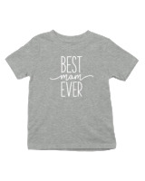 T-Shirt  Παιδικό - Best Mom Ever - Color Thumbnail Γκρι Μελανζέ