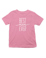 T-Shirt  Παιδικό - Best Mom Ever - Color Thumbnail Ροζ