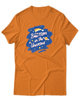 T-Shirt Αντρικό - Best Mom In The Universe - Color Thumbnail Πορτοκαλί